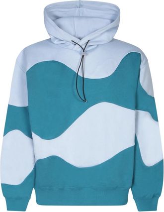 BONSAI Blauwe Sweatshirt Aw 23 Comfort Stijl - Heren - Hoodies - Blauw - XS - Katoen - Hoodies & sweatvesten