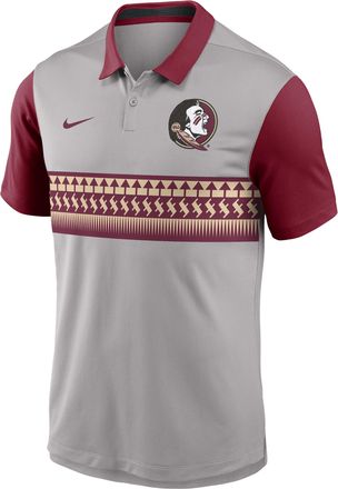Nike Florida State Vapor Nike Mens Dri-FIT College Polo in Grey | 00HT0F0VFTN-B3F