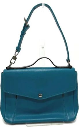 Bulgari Tweedehands leren handtassen - Dames - Vintage Handtas - Blauw - ONE Size - Leer - Vintage