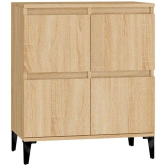 vidaXL Vidaxl - Aparador De Madera Contrachapada Roble Sonoma 60x35x70 Cm