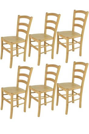 Tommychairs Tommychairs Set 6 Sillas Venice En Haya Color Natural