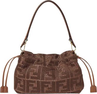 Fendi Bolso Mamma Baguette Mediano de Rafia - Bags - Mujer - Marr&oacute;n - ONE SIZE