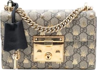 Gucci Pre-owned Cross Body Bags, female, Brown, Size: ONE SIZE Pre-owned Padlock Crossbody