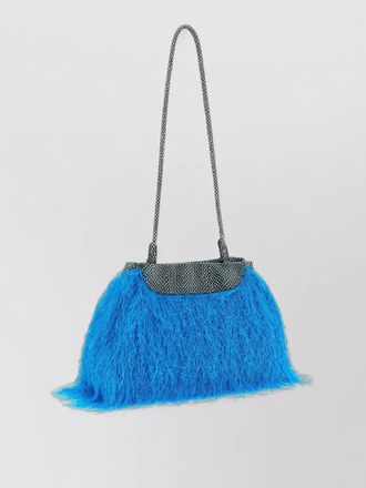 Dries Van Noten shoulder bag clutch fringe long strap