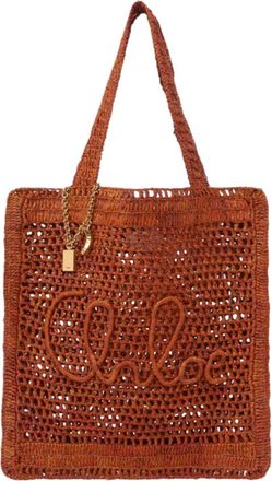 Chlo&eacute; Brown Summer Banana Large Tote