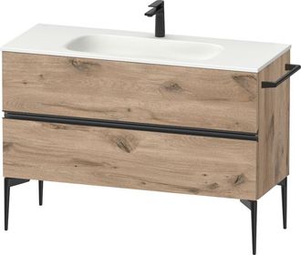 Duravit Duravit - Sivida Mueble Bajo Lavabo, 2 Cajones, Tirador Diamante