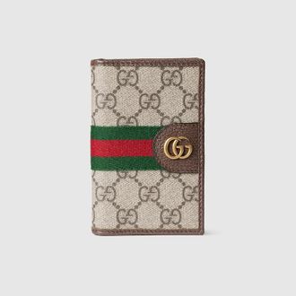 Gucci Ophidia Long Card Case, Beige, GG Canvas
