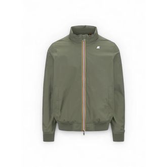 K-Way K-Way, Light Jackets, male, Green, Size: 2XL Stretch Nylon Jersey Jacket