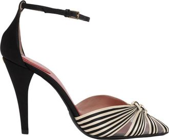 Valentino Garavani BlackWhite Stripes Pumps