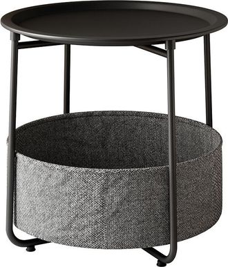 Vicco Mesa De Centro Liva, Negro, 47 X 50 Cm