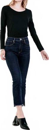 Dear John Denim Stella Super High Rise Cropped Jeans In Medlin