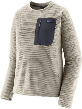 Patagonia R1 Air Crew Fleecepullover f&uuml;r Damen | grau/beige