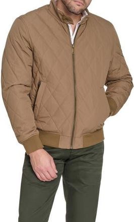 Dockers Quilted Bomber Jacket in Brown at Nordstrom Rack, Size Medium