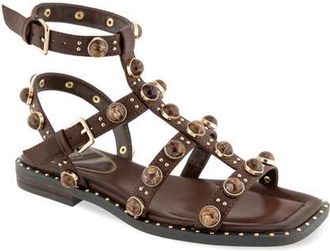 Kenneth Cole Ruby Stones Ankle Strap Sandal in Dark Brown at Nordstrom, Size 5.5