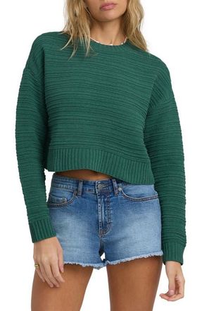 Billabong Evie Crop Sweater in Aspen Gold at Nordstrom, Size X-Large