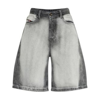 Diesel Denim Shorts, female, Gray, Size: W27 De-Sire-Short-Fsi