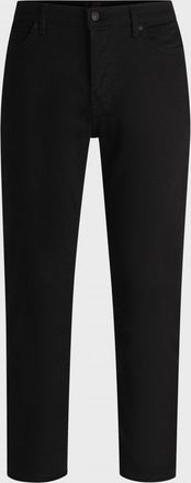 HUGO BOSS Hugo 634 Mens Tapered-Fit Jeans in Ultra Black Stretch Denim NOS - Size 36W/32L