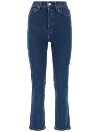 Re/Done 70s Ultra Rise cropped jeans - Blue