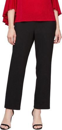 Alex Evenings Slim Leg Pants in Black at Nordstrom, Size X-Large
