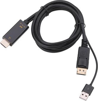 OEM Cable Displayport A Hdmi De Alta Definici&oacute;n, Compatible Con Audio Digital Sin P&eacute;rdidas, Con Dise&ntilde;o De Conexi&oacute;n R&aacute;pida Para Garantizar Una Conexi&oacute;n Seg