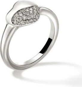 John Hardy Pebble Heart Diamond Ring in Silver at Nordstrom Rack, Size 8
