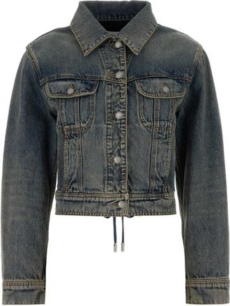 Alexander McQueen Denim Jacket - Dames - Spijkerjassen - Blauw - M - Denim - Jassen