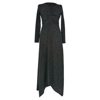 BA&SH Ba&sh Brady midi-jurk in zwart polyamide