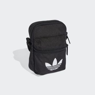 adidas Sporttasche ADIDAS ORIGINALS ADICOLOR CLASSIC FESTIVAL, Damen, schwarz-weiss (schwarz, wei&szlig;), Obermaterial: 100% Polyester, Taschen Sporttasche, aus P