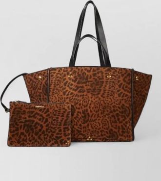 Jerome Dreyfuss leon m tote bag animal print studs