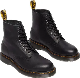 Dr. Martens Lace-Up Smooth Leather Boot - Black
