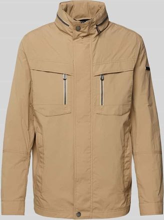 Bugatti Jacke mit Stehkragen in Camel, Gr&ouml;&szlig;e 58