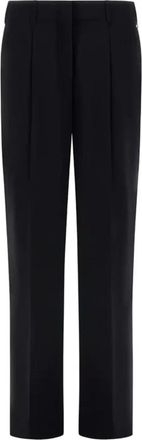 Herno Broeken, Dames, Zwart, XS, Wol, Broek in lichte stretchwol