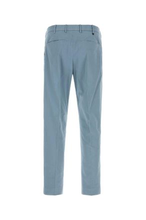 Pantaloni Torino Mens Light-Blue Stretch Cotton Pant Y306 Exterior: Elastane Pantaloni