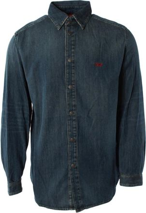 Diesel Simply Camicia - Heren - Spijkeroverhemden - Blauw - XL - Katoen - Overhemden
