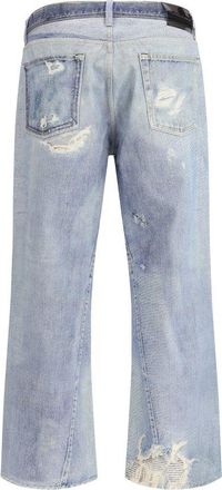 Our Legacy Mens Blue Cotton Relaxed Fit Jeans Clothing