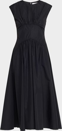 Proenza Schouler Nyssa A-Line Technical Cotton Dress