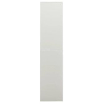 Berkfield Home Locker Cabinet Light Grey 90x40x180 cm Steel | Size: 90 x 40 x 180 cm