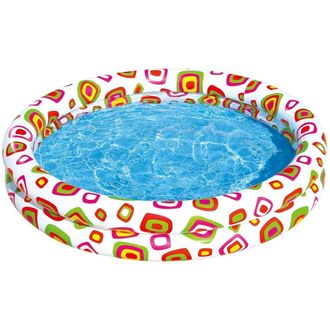 Trade Shop Trade Shop - Piscina Gonfiabile Per Bambini A 2 Anelli Design Colorato Decorato 122x25cm 017919