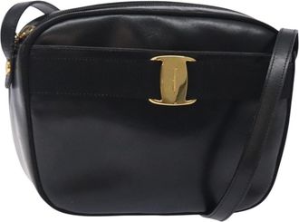 Ferragamo Vala Shoulder Bag Leather Leather Shoulder Bag Bag (Pre-Owned)