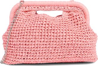 Collection XIIX Straw Frame Clutch with Handle in Peach at Nordstrom Rack