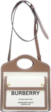 Burberry Tweedehands leren handtassen - Dames - Vintage Schoudertas - Beige - ONE Size - Vintage