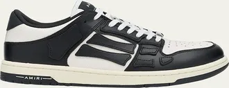 Amiri Mens Skel Low-Top Leather Sneakers