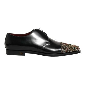 Dolce & Gabbana Business Shoes, male, Black, Size: 11 US Derby Dress Shoes