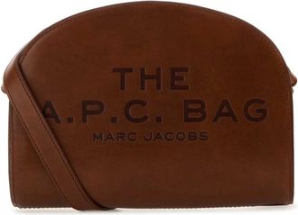 A.P.C. A.p.c., Tassen, Dames, Bruin, ONE Size, Katoen, Demi Lune Bag
