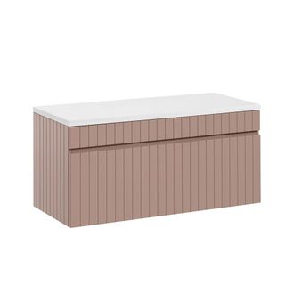 Petits Meubles Mueble bajo lavabo encimera estratificado Rosado