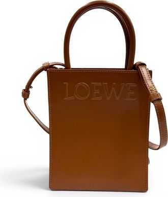 Loewe Leather Shoulder Bag Tote Bag (Pre-Owned)
