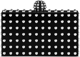 Aquazzura Clutch Cosmic con borchie - Nero