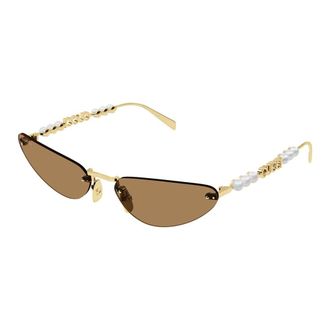 Gucci Sunglasses, female, Yellow, Size: 63 MM Cat-eye Sunglasses