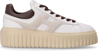 Hogan White Lace Up Sneakers