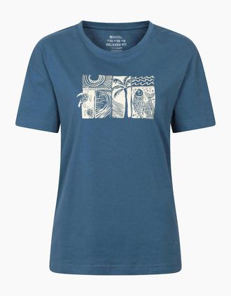 Mountain Warehouse Womens Mountain Warehouse Womens/Ladies Sea Relaxed Fit T-Shirt - Navy - Size: 10
